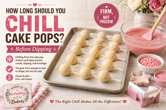 Chilled shaped cake pops resting before dipping, illustrating how long to refrigerate cake pops before coating.