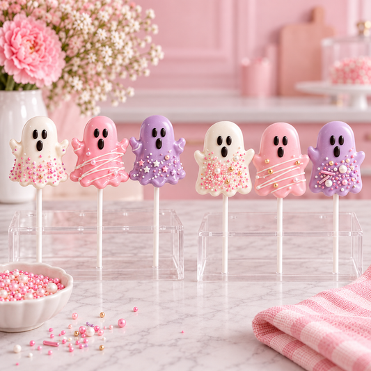 Ghost Cake Pops: Decorating Ideas for Two Ghost Shapes