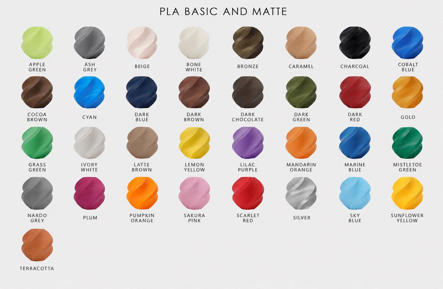PLA Basic and Matte color options available for this made-to-order product.