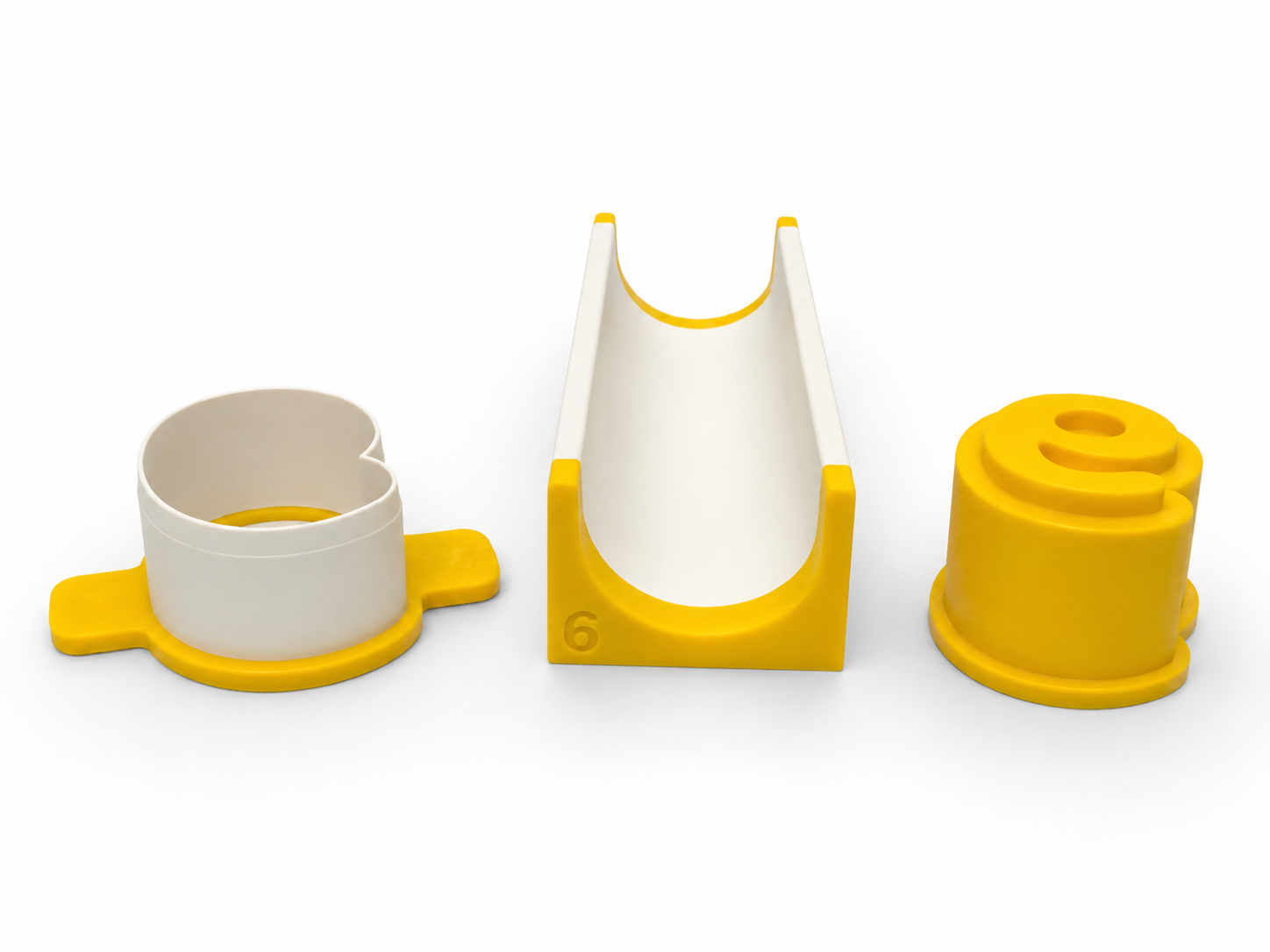 Number 9 cake pop mold set components with matching mold, press tool, cutter, and 6-inch tray.