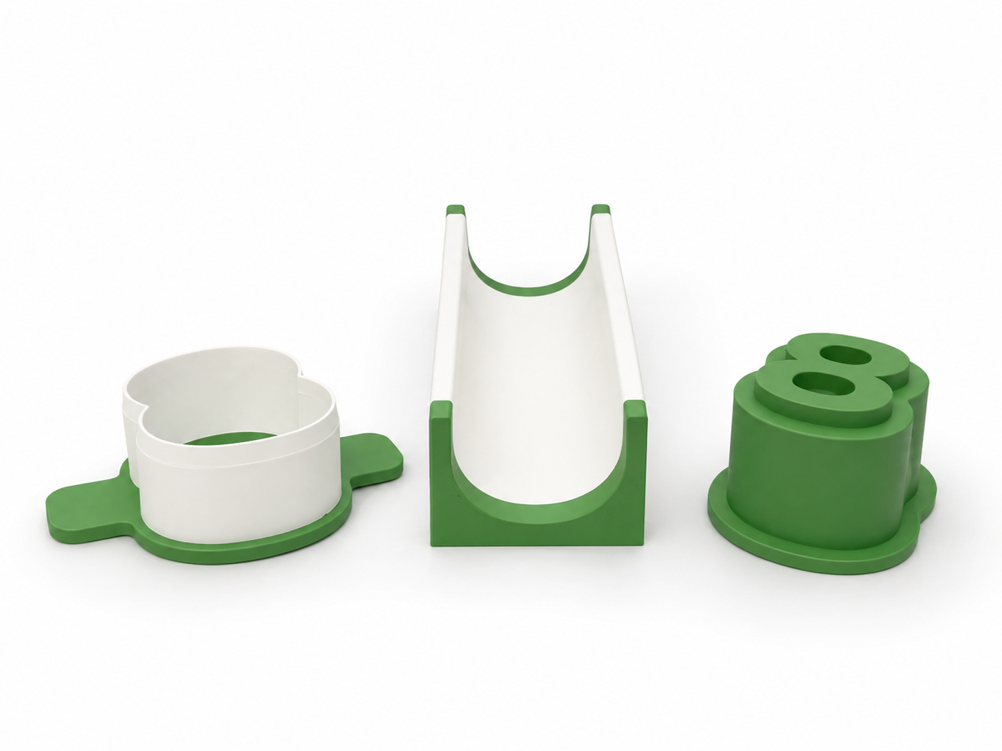 Number 8 cake pop mold set components with matching mold, press tool, cutter, and 6-inch tray.