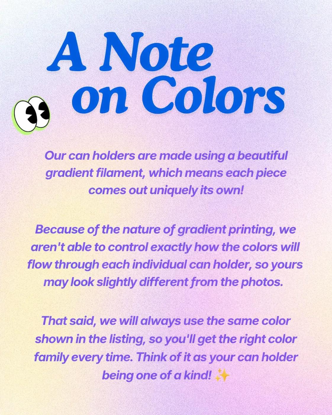 Color variation information for custom made-to-order products