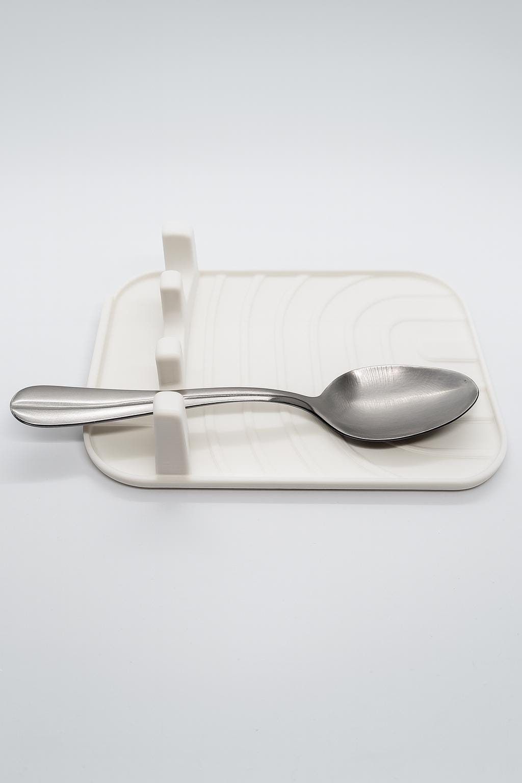 Utensil Rest with Drip Tray – Heat-Resistant Utensil Holder.