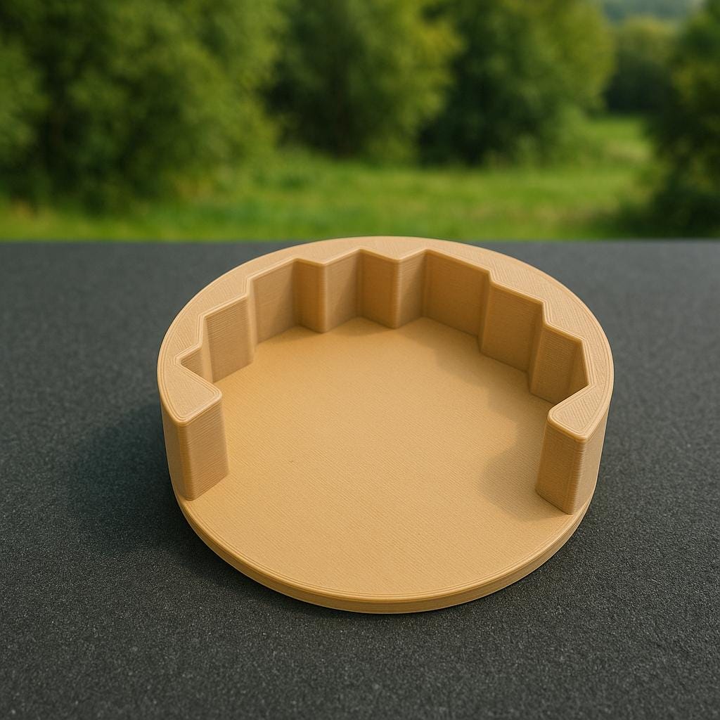 3D Printed Honeycomb Bee Coaster Set: Yellow Hexagon Table Decor