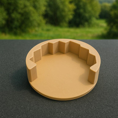 3D Printed Honeycomb Bee Coaster Set: Yellow Hexagon Table Decor