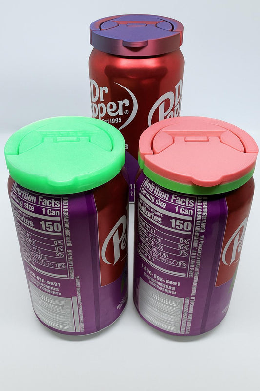 Colorful Reusable Soda Can Covers - Beverage Protectors for Regular Cans.