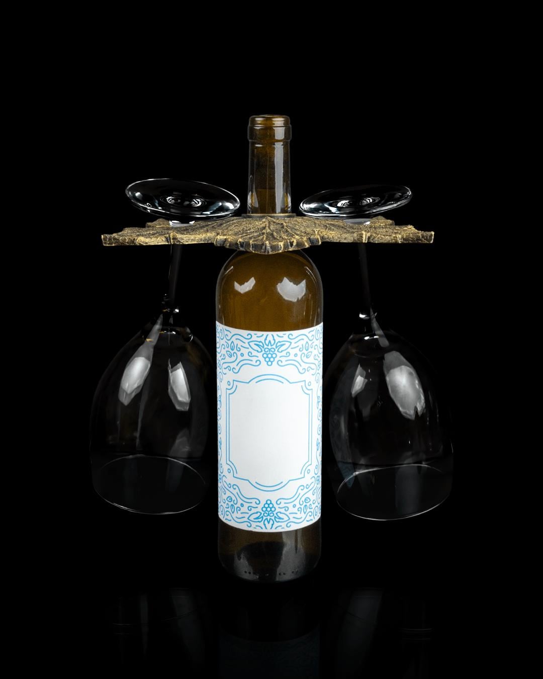 Grape Expectations – Wine Bottle & Glass Holder.