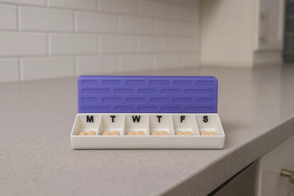Brick Texture Slim Pill Case.