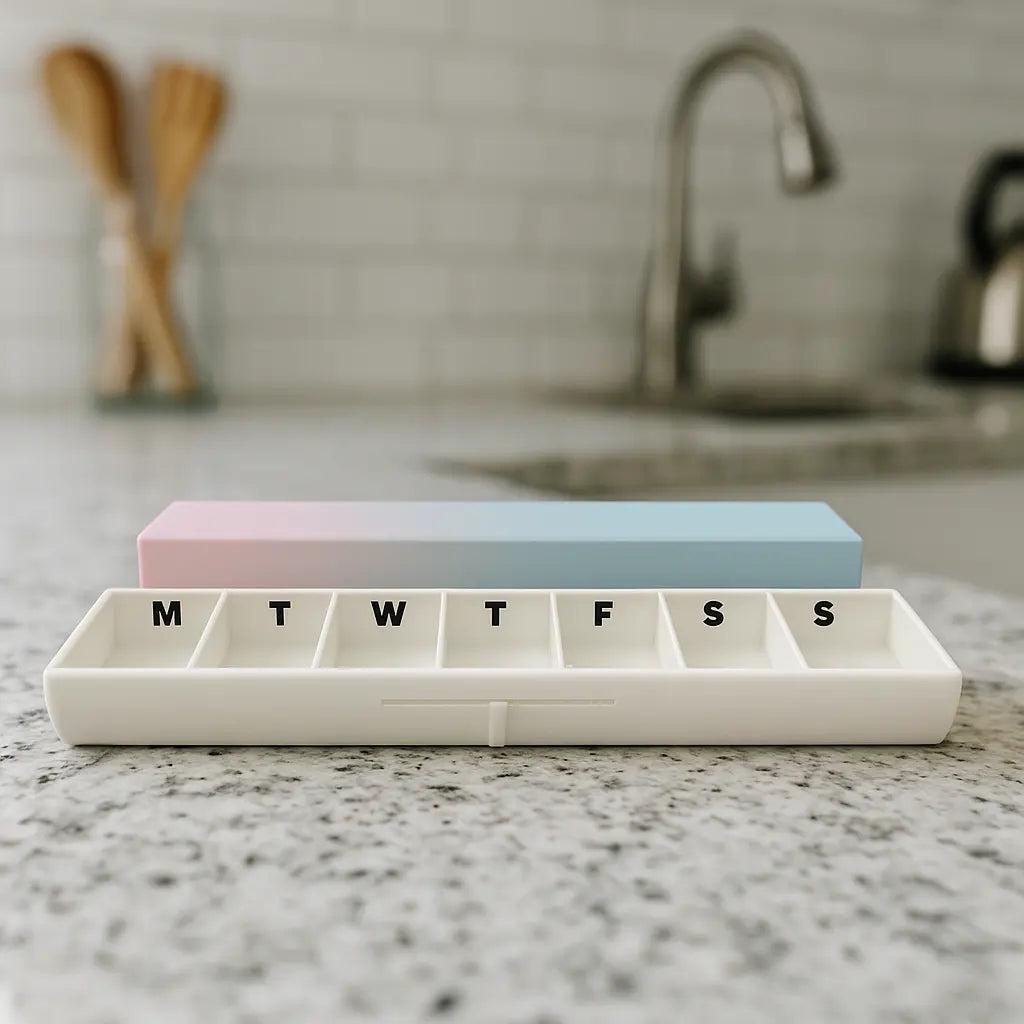 Smooth Texture Slim Pill Case.
