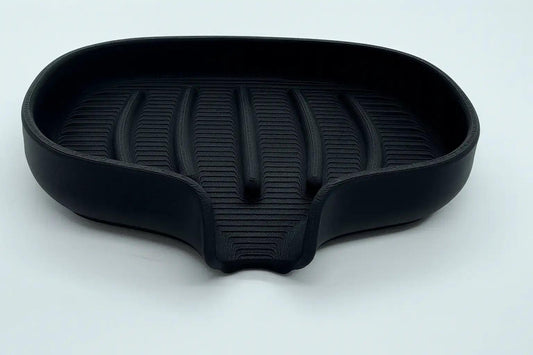 Large self-draining leaf soap dish for bar soap