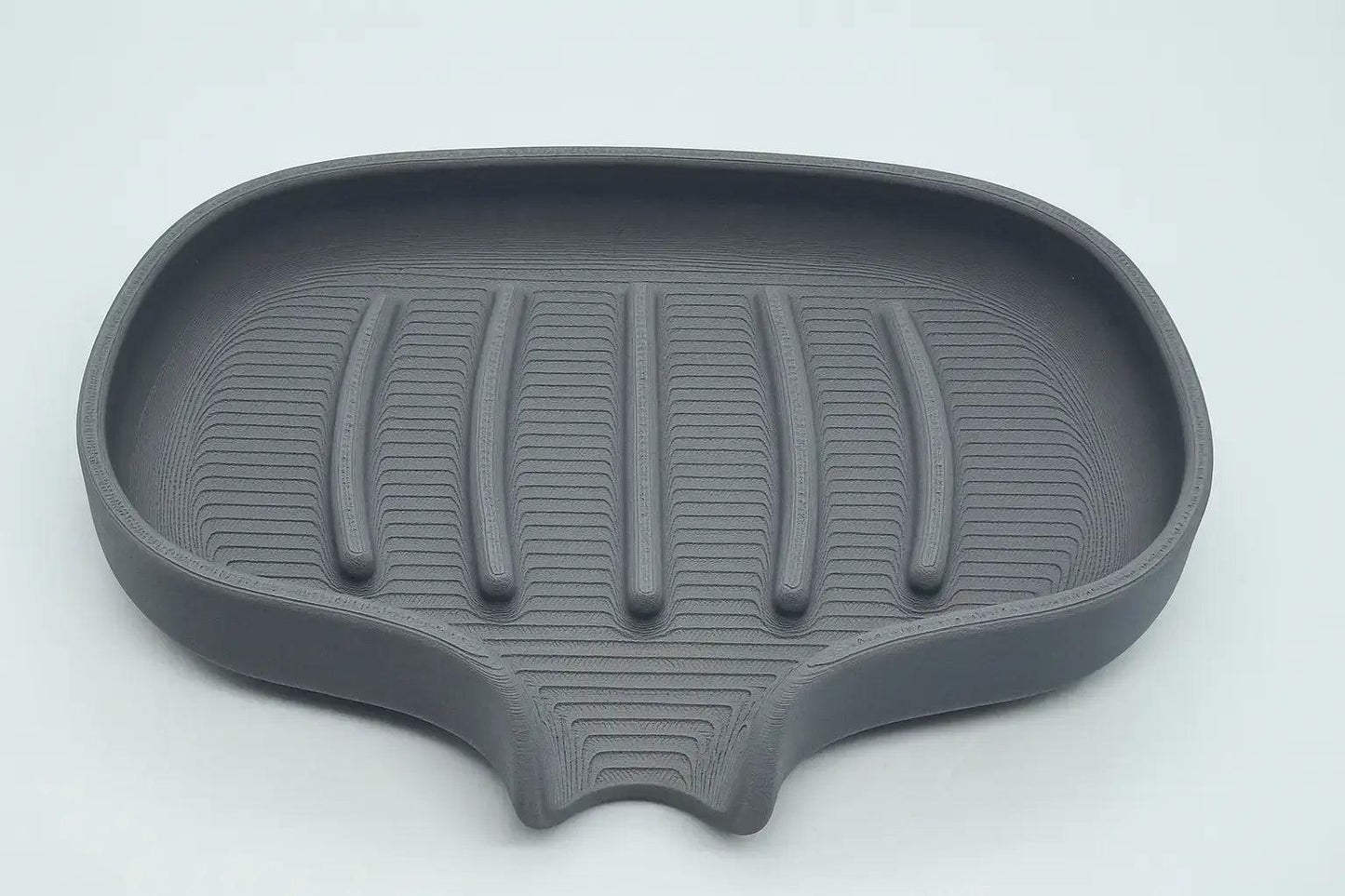 Large Self-Draining Leaf Soap Dish: Quick-Dry, Modern Bathroom Accessory for Kitchen and Shower