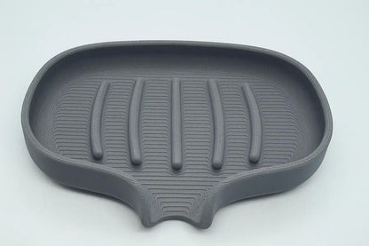 Large Self-Draining Leaf Soap Dish: Quick-Dry, Modern Bathroom Accessory for Kitchen and Shower