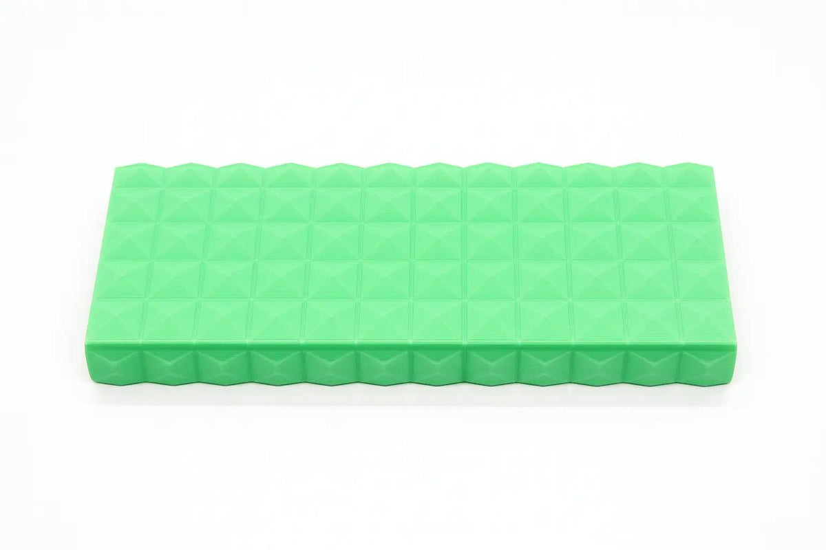 Diamond texture duo pill case for twice-daily medication organization.