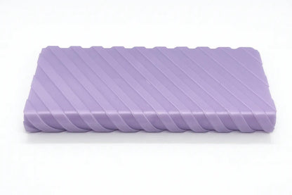 Ridge texture duo pill case for twice-daily medication organization.