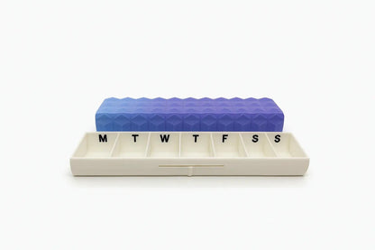 Diamond Texture Slim Pill Case.