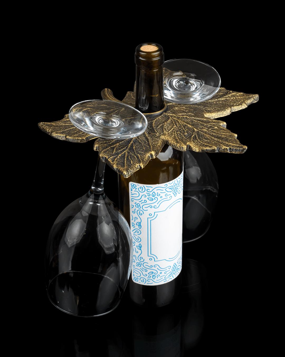 Grape Expectations – Wine Bottle & Glass Holder.