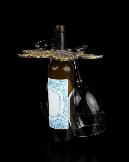 Grape Expectations – Wine Bottle & Glass Holder.