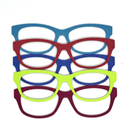 Silk and Translucent Eyewear Toppers Pair – Interchangeable Eyeglass Frames, Magnetic Clip-On Eyeglass Covers