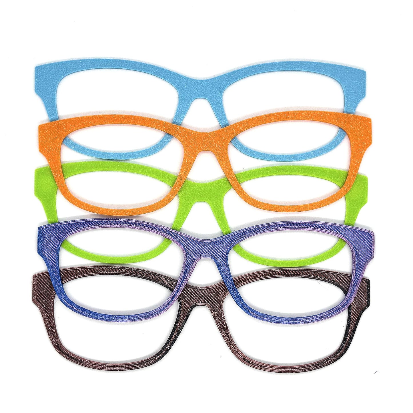 Silk and Translucent Eyewear Toppers Pair – Interchangeable Eyeglass Frames, Magnetic Clip-On Eyeglass Covers