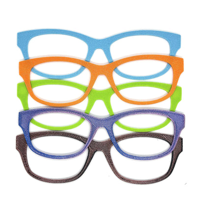 Silk and Translucent Eyewear Toppers Pair – Interchangeable Eyeglass Frames, Magnetic Clip-On Eyeglass Covers