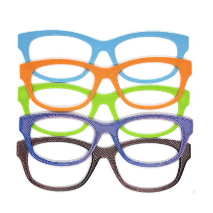 Magnetic Eyewear Toppers Pair – Interchangeable Eyeglass Frames, Magnetic Clip-On Eyeglass Covers, Colorful Eyewear Accessories
