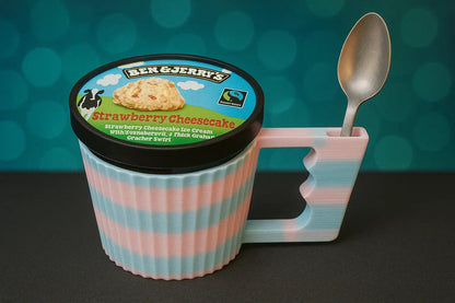 Ice Cream Pint Holder: Sustainable Bioplastic.