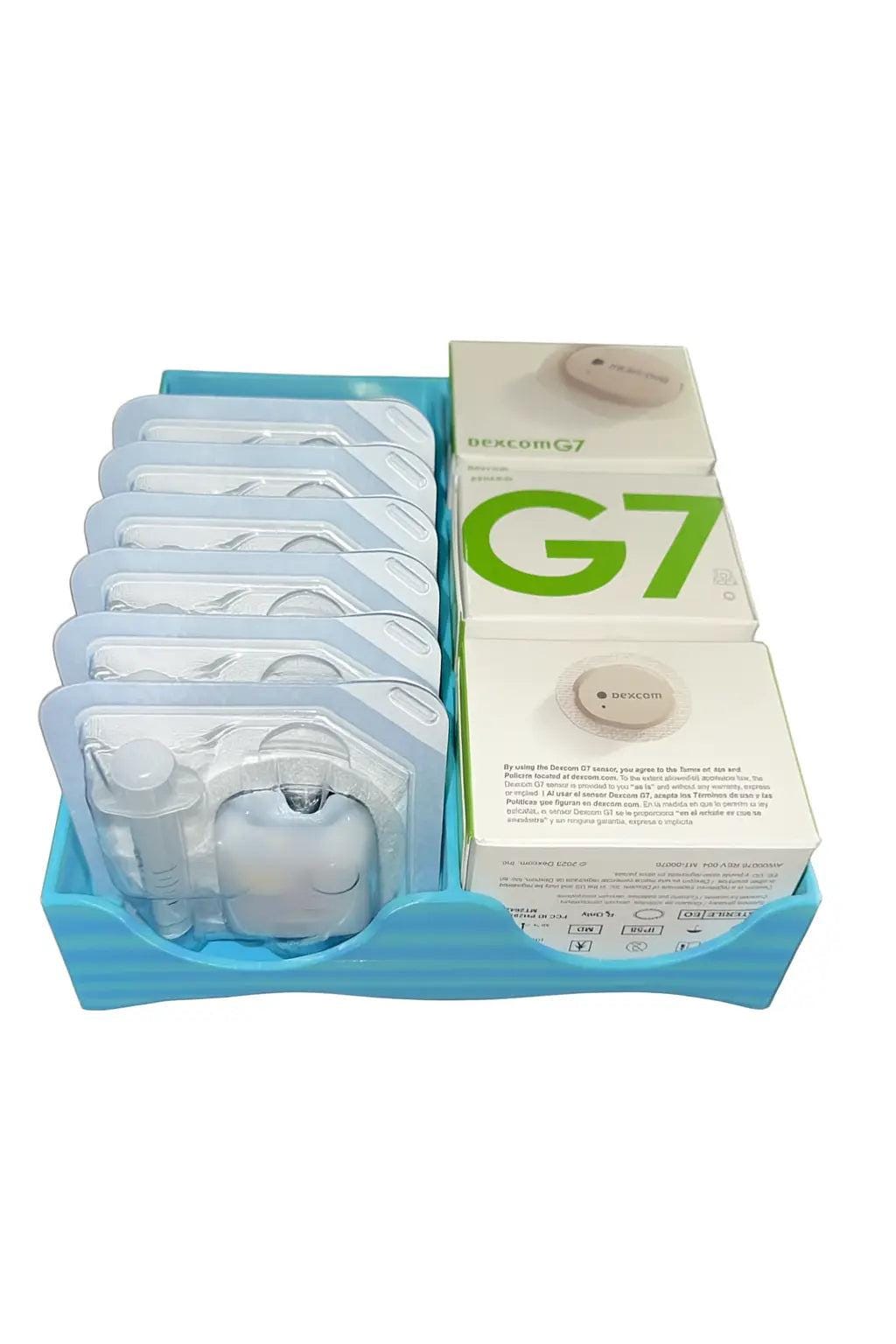 Omnipod/Dexcom Organizer Tray – Compact Diabetes Supply Holder for Pods and Sensors.