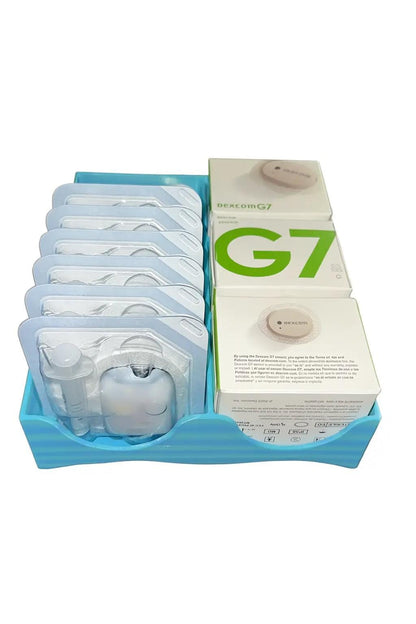 Omnipod/Dexcom Organizer Tray – Compact Diabetes Supply Holder for Pods and Sensors.