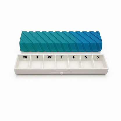Ridge Texture Slim Pill Case.