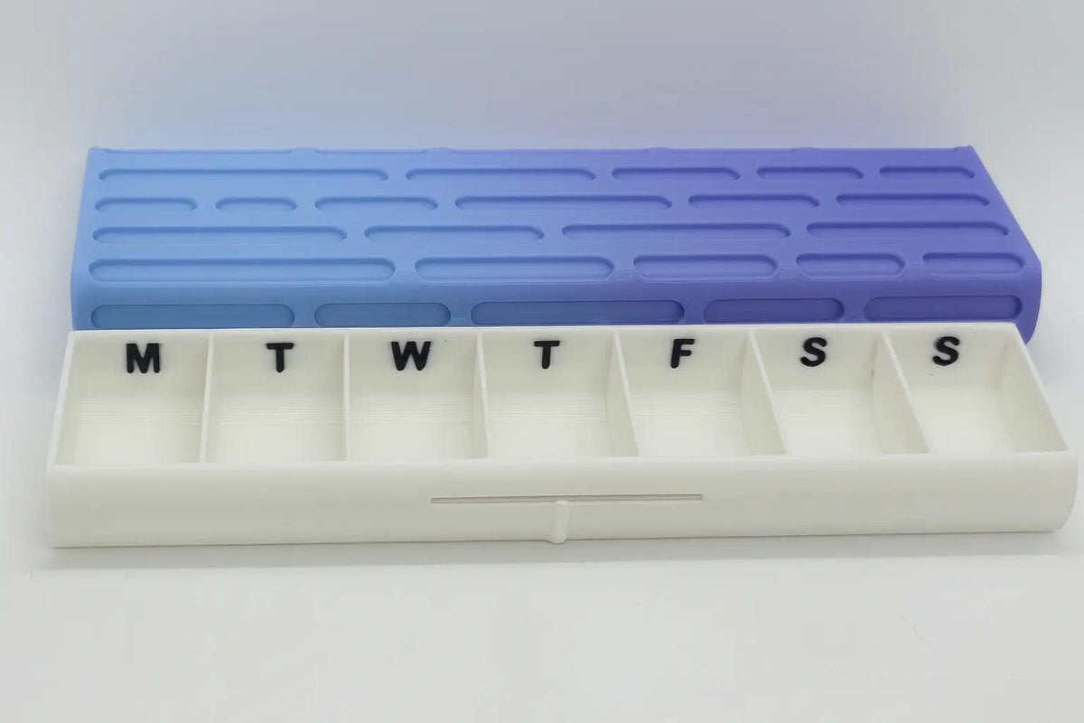 Brick Texture Slim Pill Case.