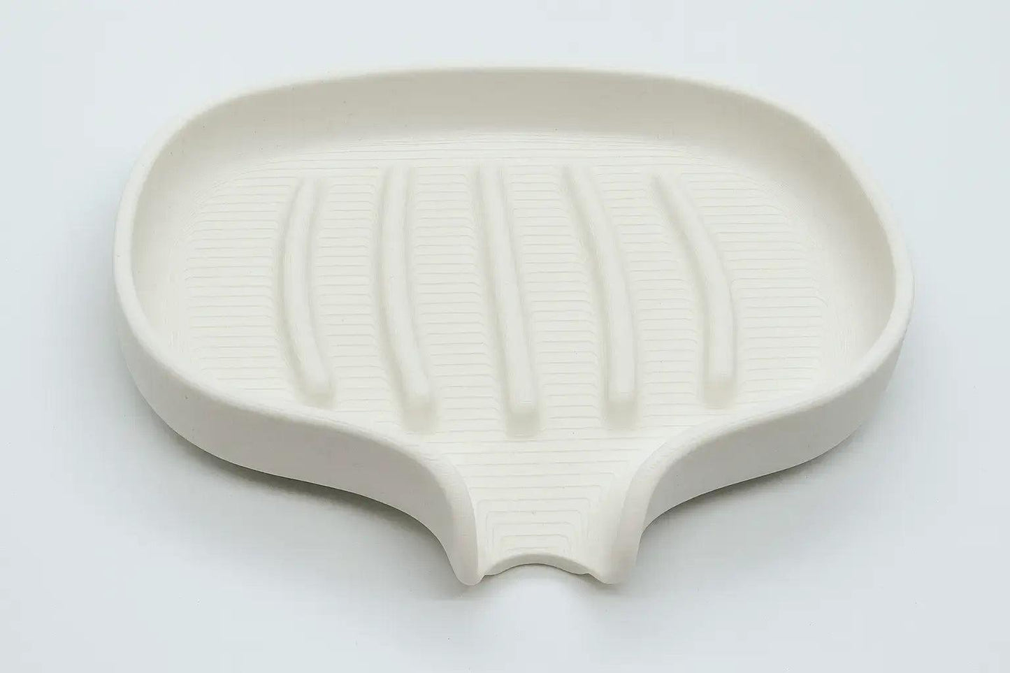 Large Self-Draining Leaf Soap Dish: Quick-Dry, Modern Bathroom Accessory for Kitchen and Shower