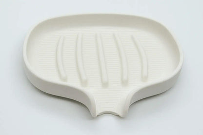 Large Self-Draining Leaf Soap Dish: Quick-Dry, Modern Bathroom Accessory for Kitchen and Shower