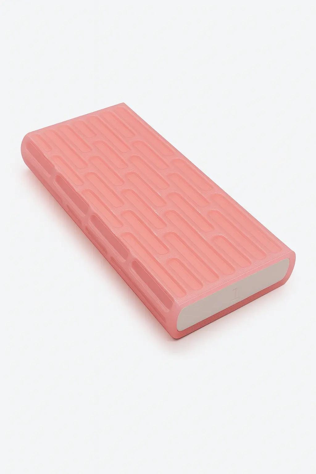 Brick texture duo pill case for twice-daily medication organization.