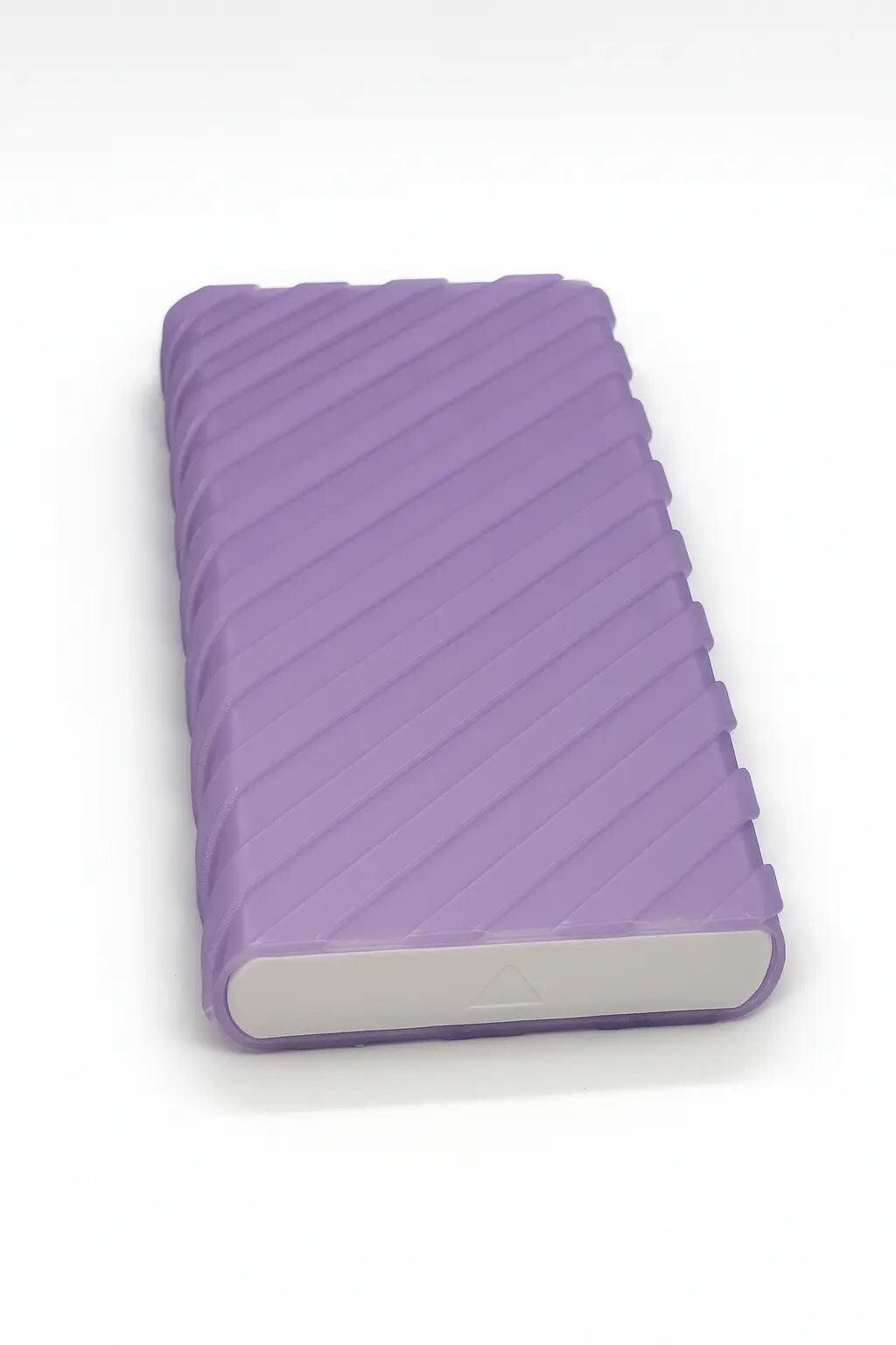 Ridge texture duo pill case for twice-daily medication organization.