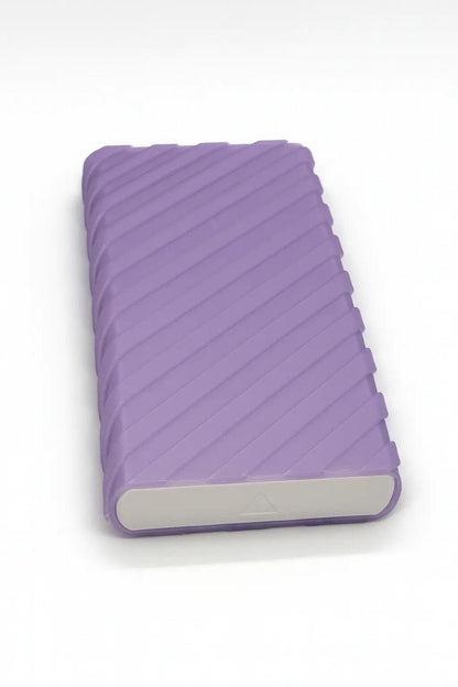 Ridge texture duo pill case for twice-daily medication organization.