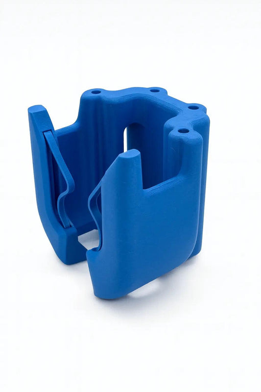Stethoscope holder clip shown attached for waist-level carrying