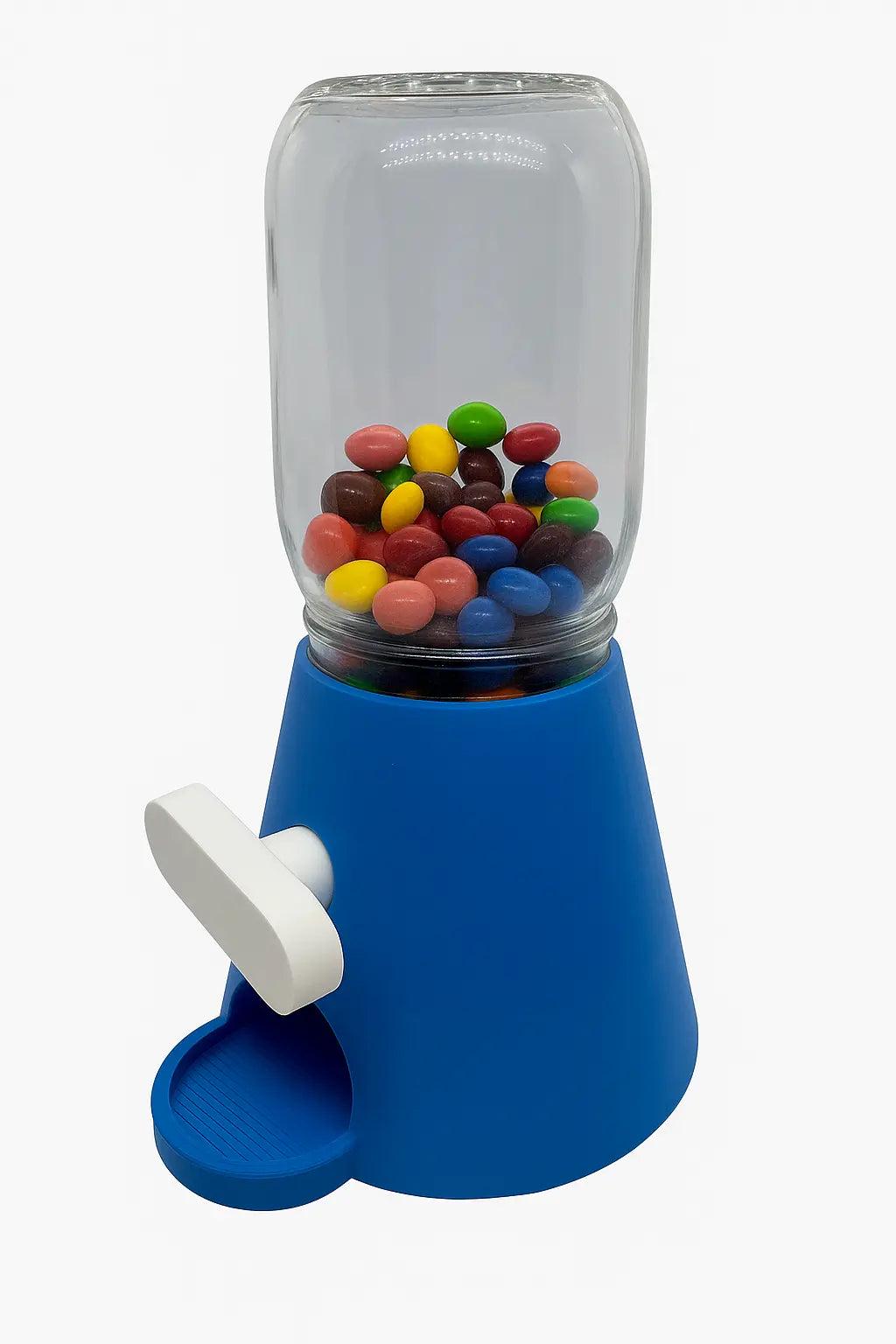 Candy Dispenser – Regular Mouth Mason Jar Candy Dispenser with Turn Lever.