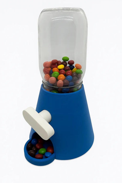 Candy Dispenser – Regular Mouth Mason Jar Candy Dispenser with Turn Lever.