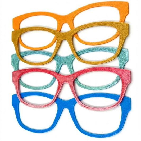 Magnetic Eyewear Toppers Pair – Interchangeable Eyeglass Frames, Magnetic Clip-On Eyeglass Covers, Colorful Eyewear Accessories