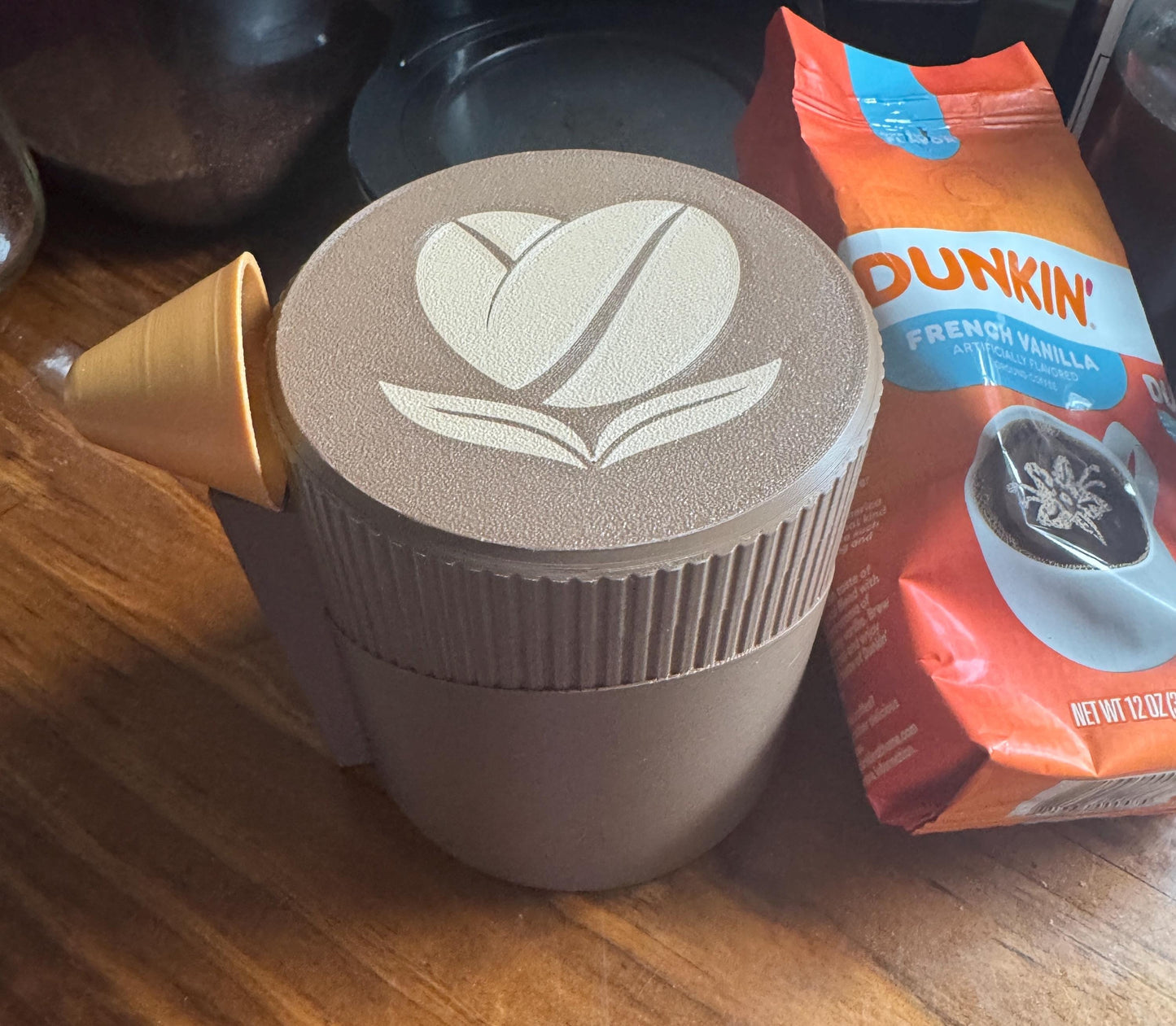 Twist Lock Coffee Container.