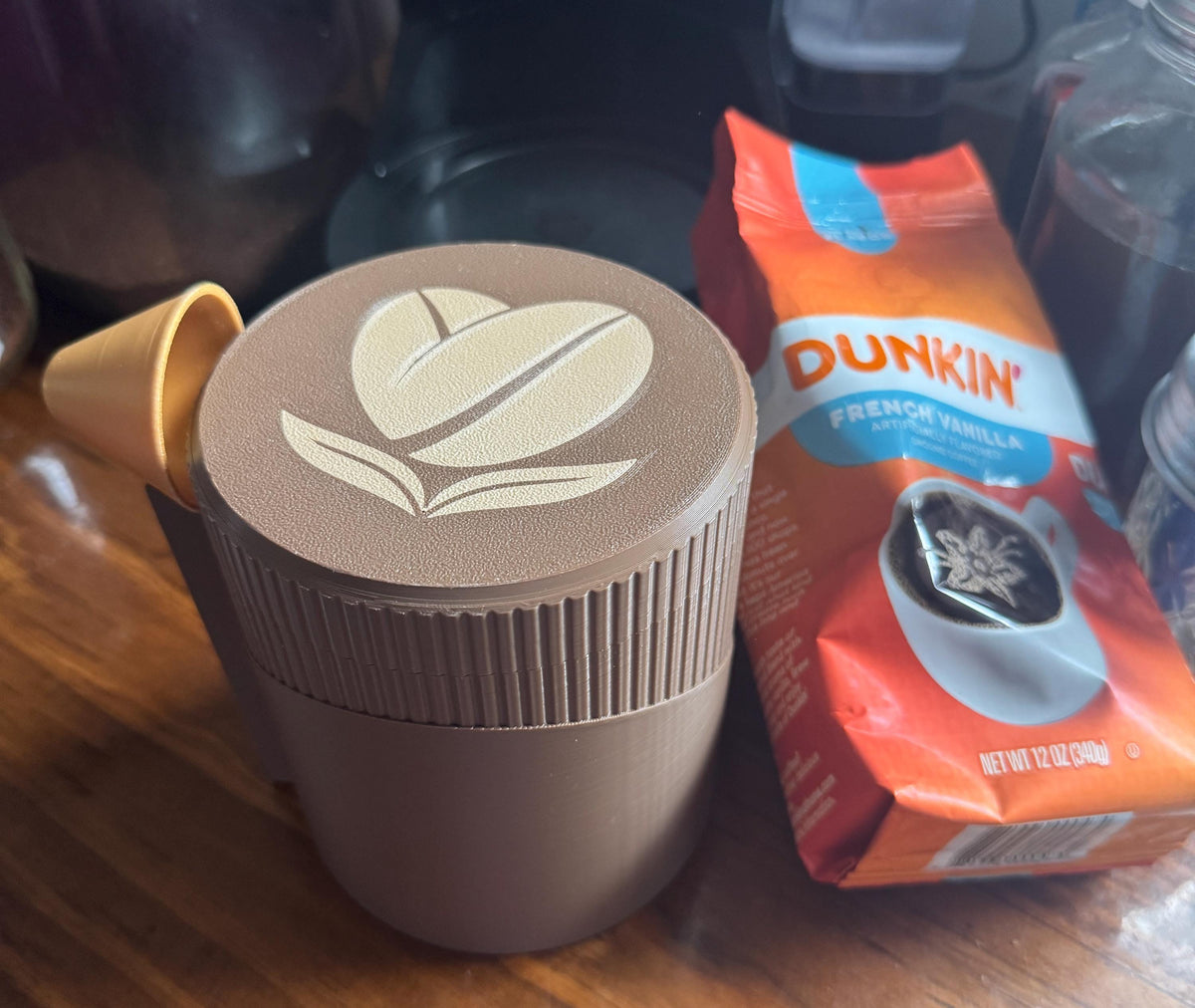 Twist Lock Coffee Container.