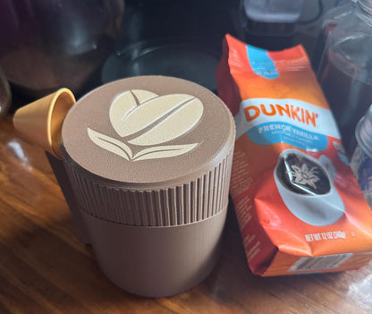 Twist Lock Coffee Container.