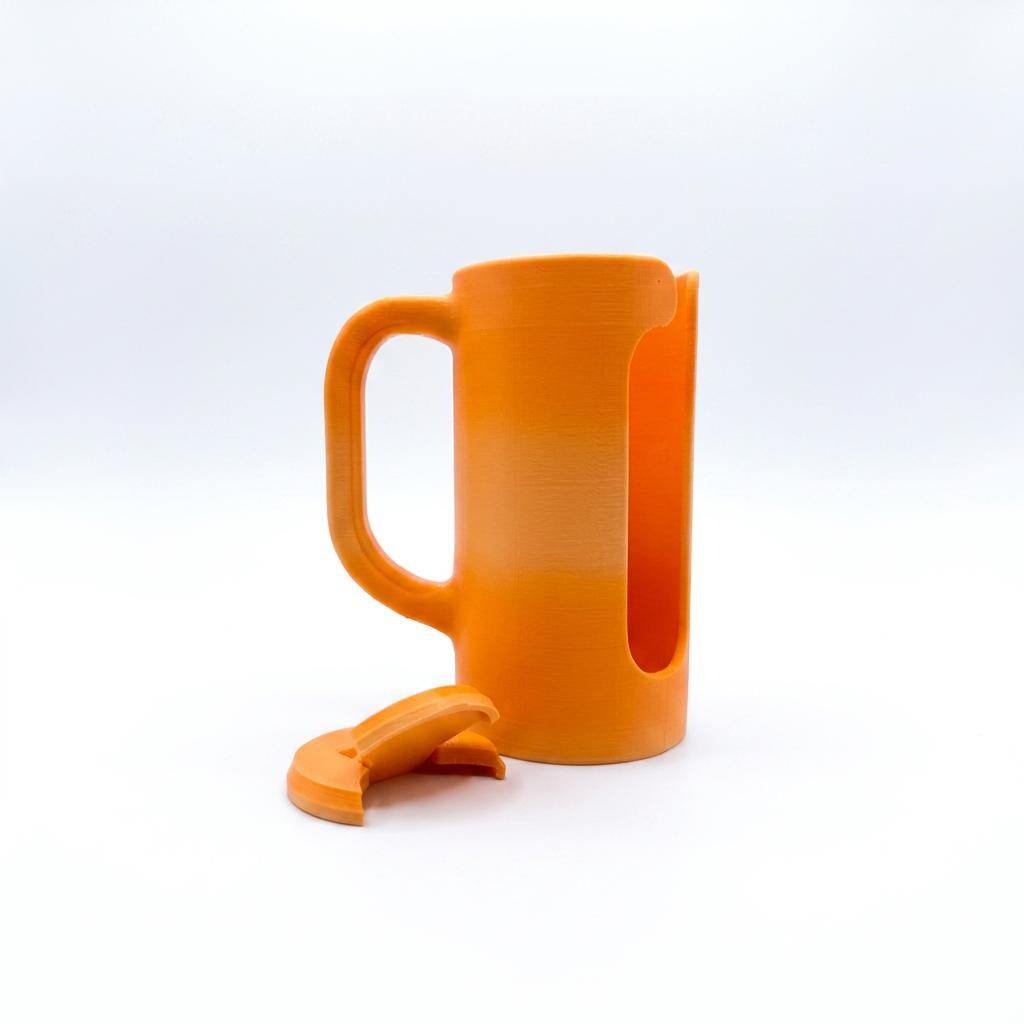 16oz Tall Can Holder with Handle.
