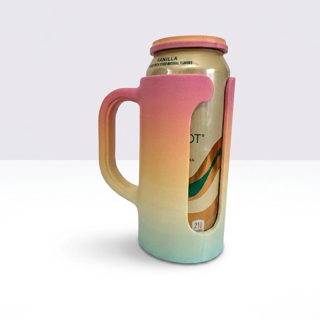 16oz Tall Can Holder with Handle.