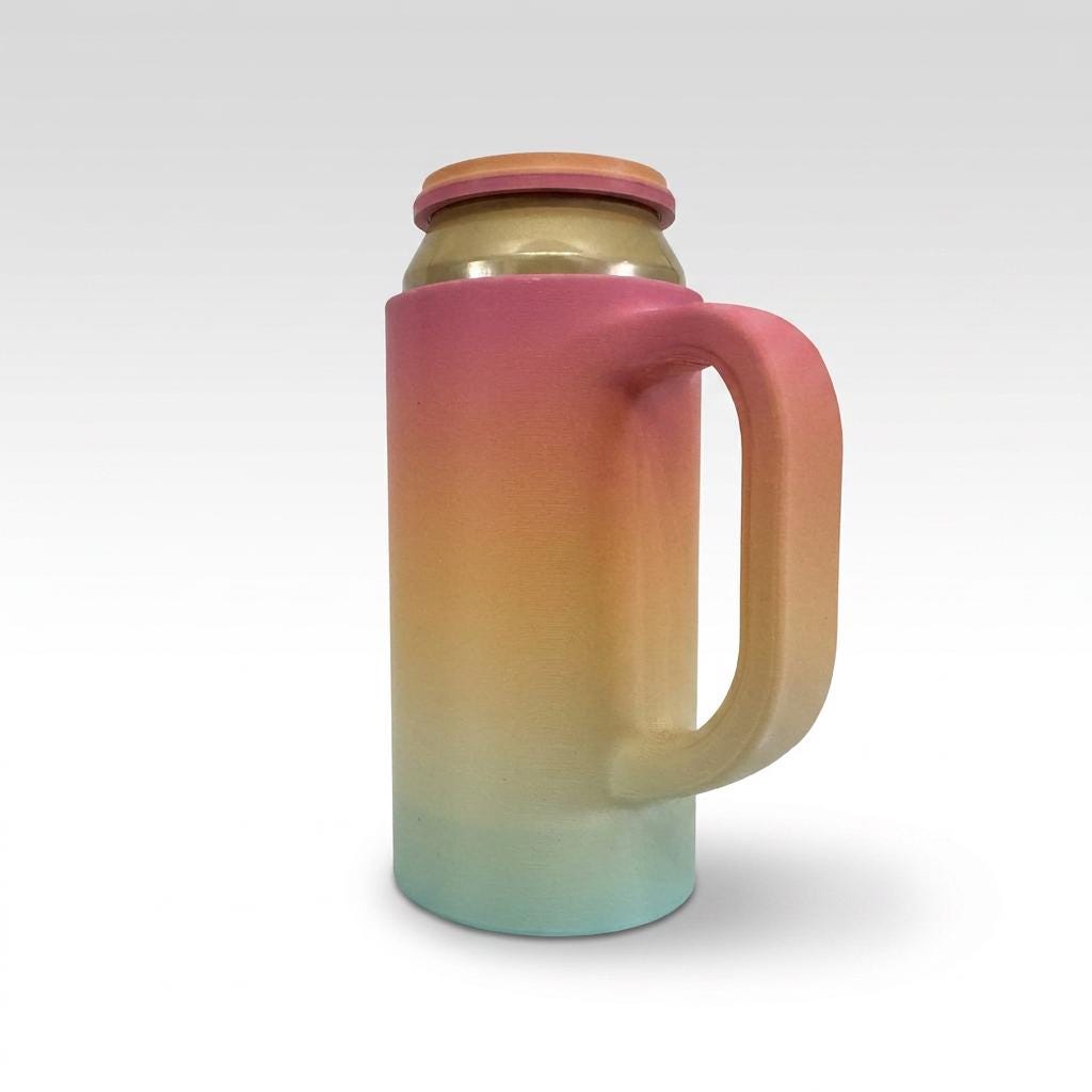 16oz Tall Can Holder with Handle.