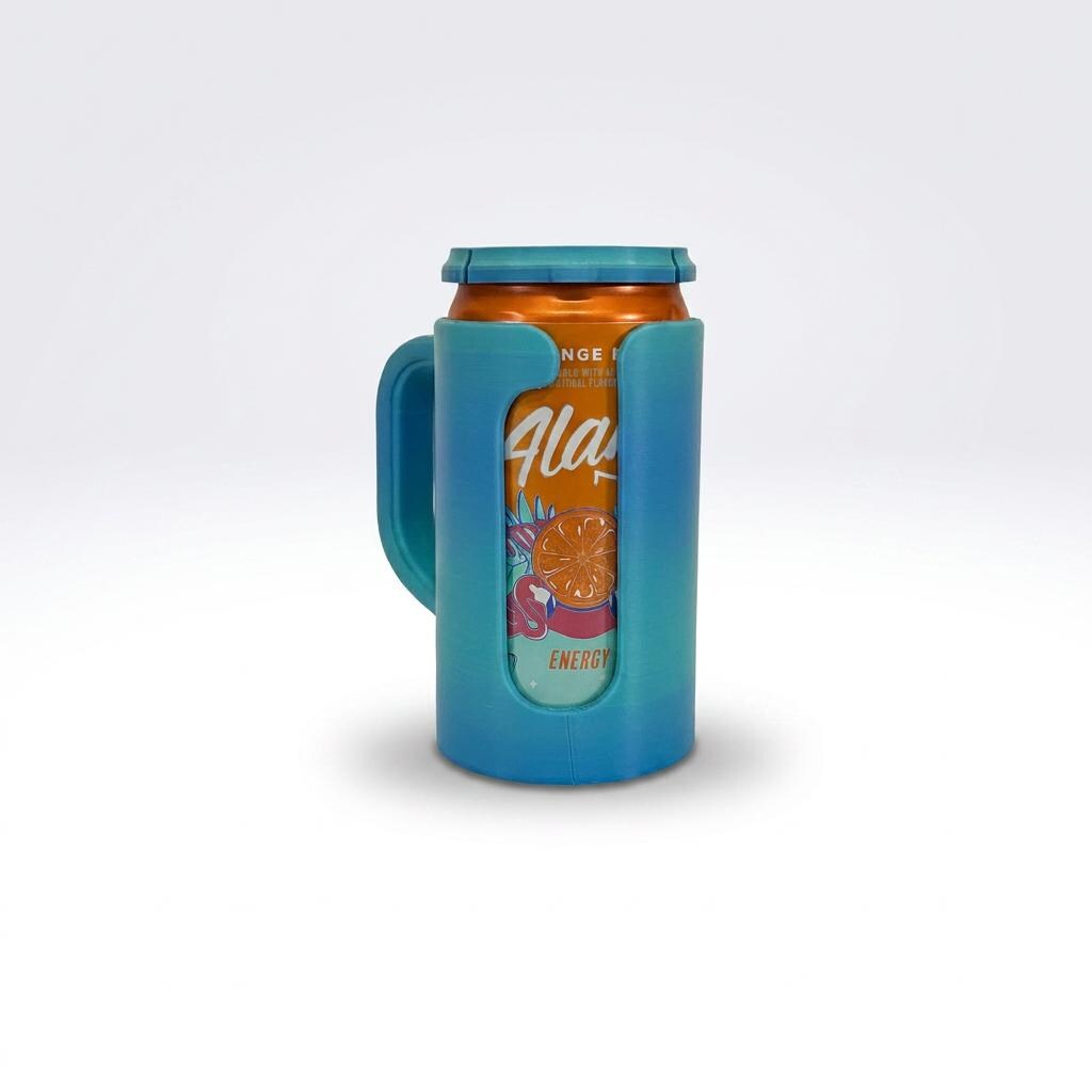 Side view of the 8.4 oz Alani Nu mini can holder