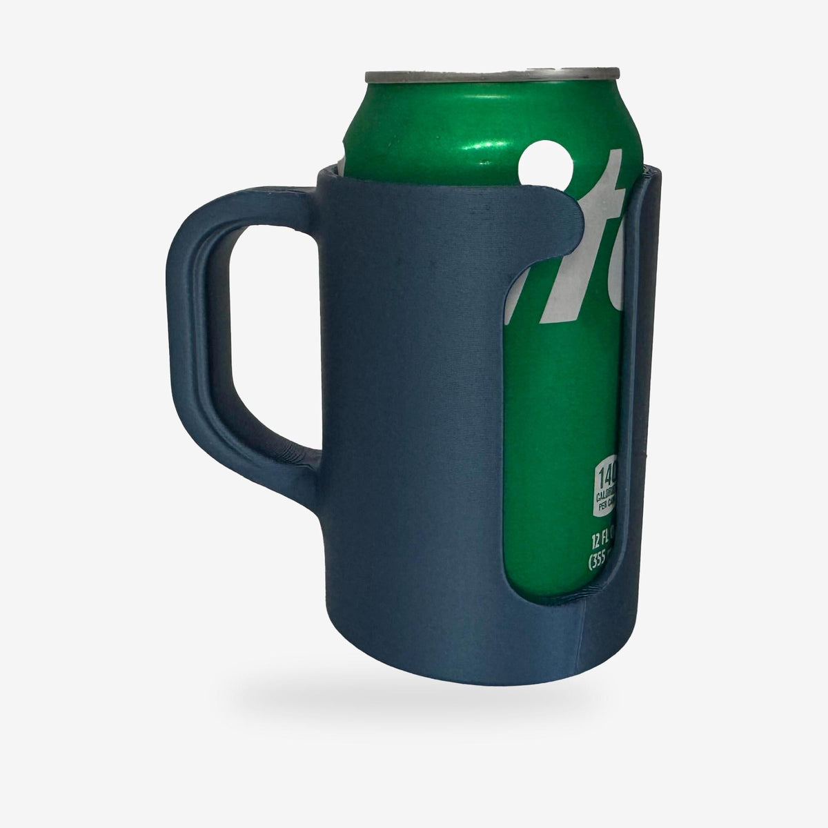 12 oz can holder showing the optional removable lid