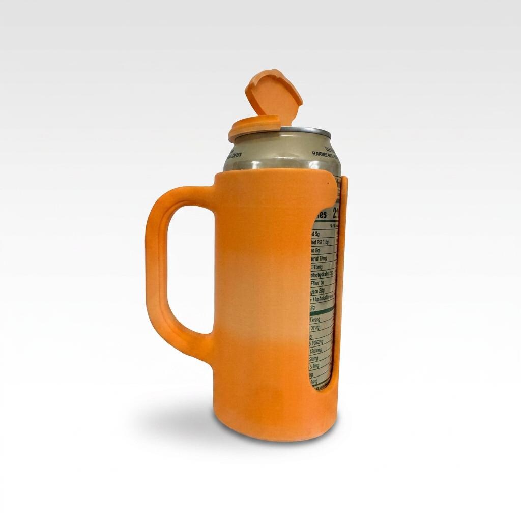 16oz Tall Can Holder with Handle.