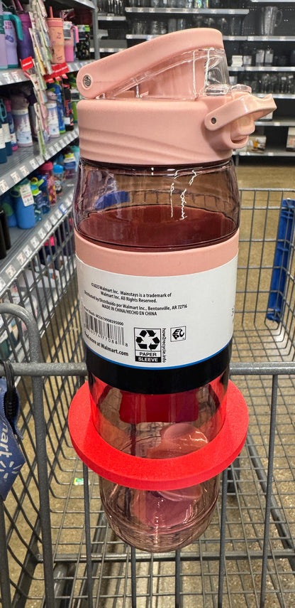 Shopping Cart Cup Holder Insert, Cart Tumbler Holder, Grocery Cart Drink Adapter, Reusable Cart Cup Support