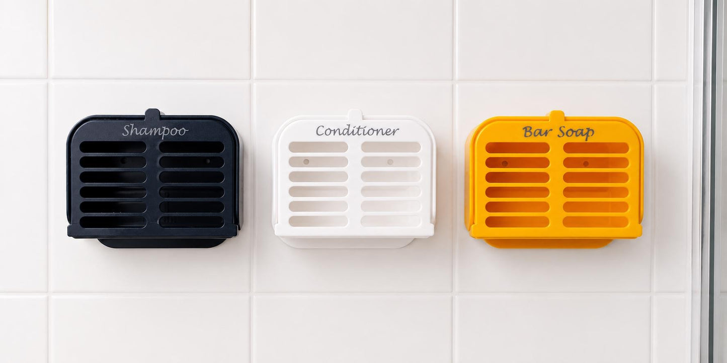 Personalized Vertical Shower Soap Dish.